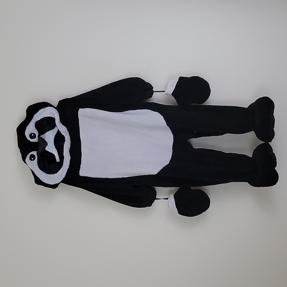 Penguin Fleece Hooded Halloween Costume W/ Mittens 12-24 Months